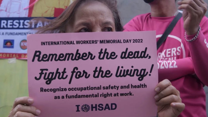 Workers commemorare Workers Memorial Day 2022